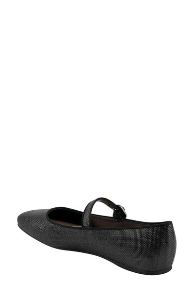 Shop Marc Fisher Ltd Lailah Woven Mary Jane Flat In Black 001