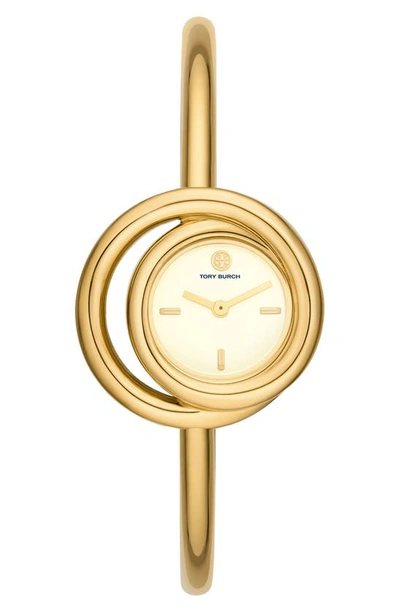 Shop Tory Burch The Miller Bangle Watch, 25mm In Gold