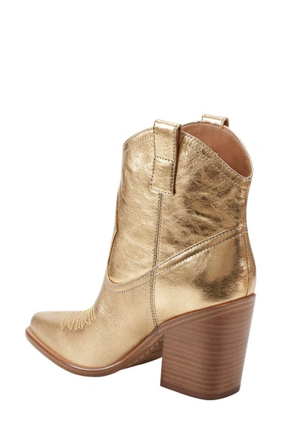 Shop Marc Fisher Ltd Jalella Pointed Toe Western Boot In Gold 710