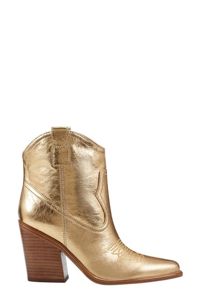 Shop Marc Fisher Ltd Jalella Pointed Toe Western Boot In Gold 710