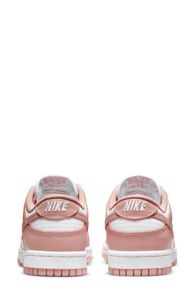 Shop Nike Dunk Low Basketball Sneaker In White/ Rose Whisper