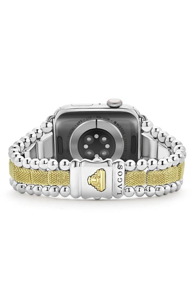 Lagos Smart Caviar Luxe Apple Watch® Watchband In Two-tone