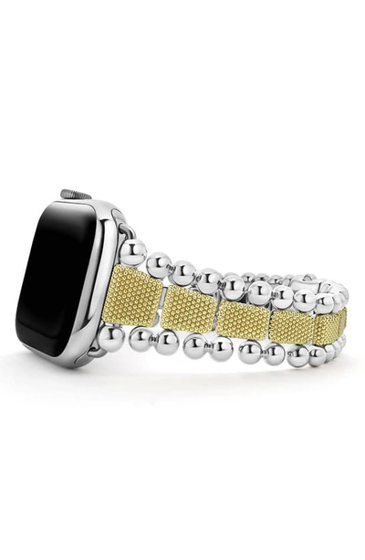 Shop Lagos Smart Caviar Luxe Apple Watch® Watchband In Two-tone