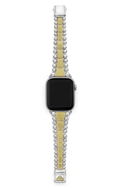 Shop Lagos Smart Caviar Luxe Apple Watch® Watchband In Two-tone