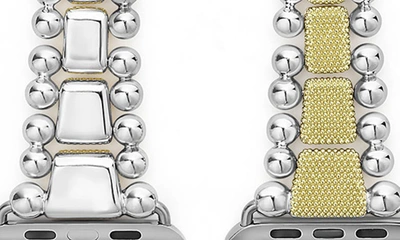Shop Lagos Smart Caviar Luxe Apple Watch® Watchband In Two-tone