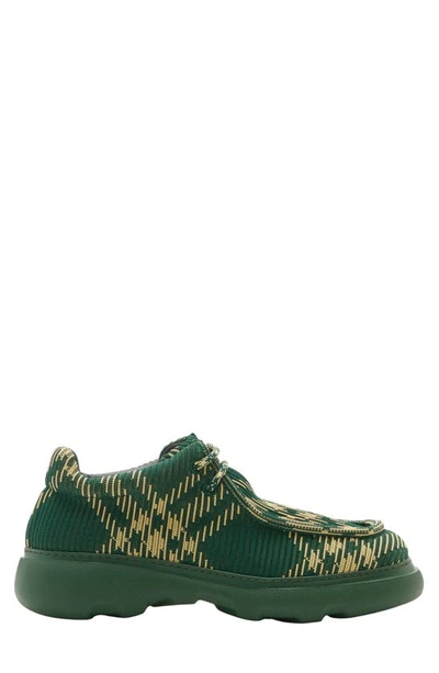 Shop Burberry Knit Creeper Derby In Primrose Ip Check