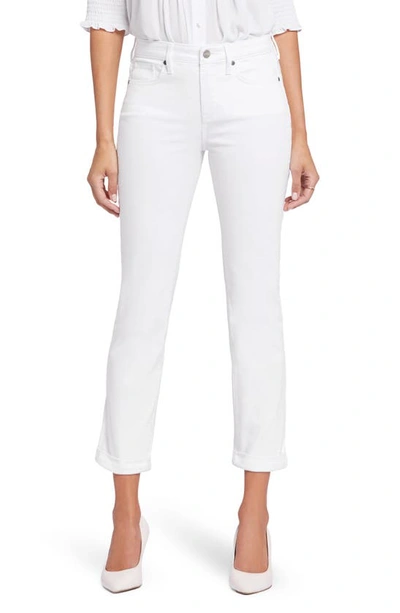 Nydj Plus Sheri Optic White Ankle Crop Jean In Optic White