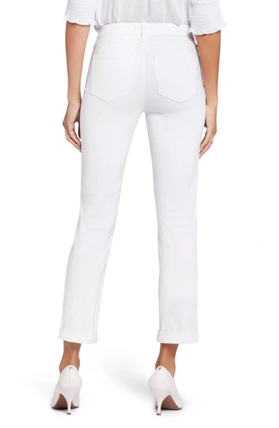 Nydj Plus Sheri Optic White Ankle Crop Jean In Optic White