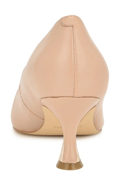 Shop Nine West Ariella Pointed Toe Kitten Heel Pump In Light Natural