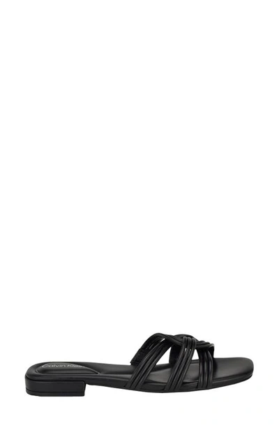 Shop Calvin Klein Tianela Slide Sandal In Black