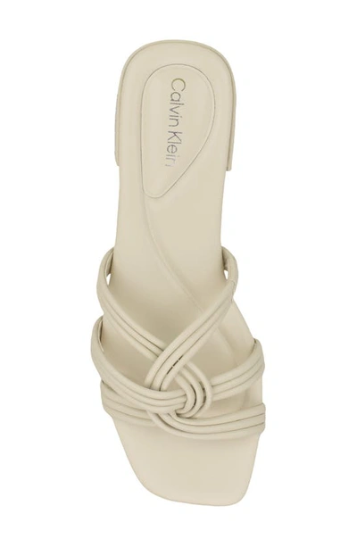 Shop Calvin Klein Tianela Slide Sandal In Ivory
