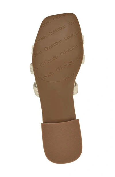 Shop Calvin Klein Tianela Slide Sandal In Ivory