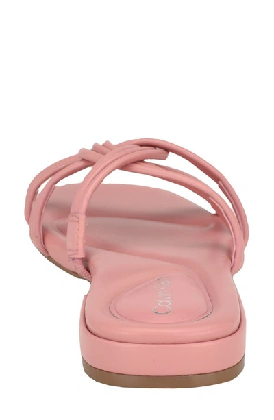 Shop Calvin Klein Tianela Slide Sandal In Medium Pink