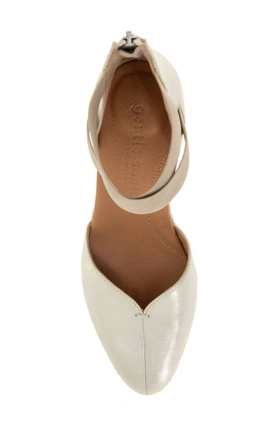 Gentle Souls By Kenneth Cole Orya Espadrille Wedge Sandal In Ice