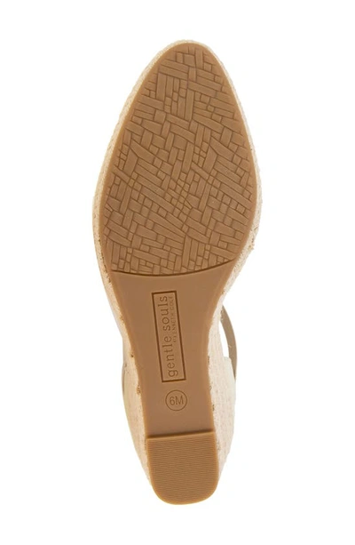 Gentle Souls By Kenneth Cole Orya Espadrille Wedge Sandal In Ice