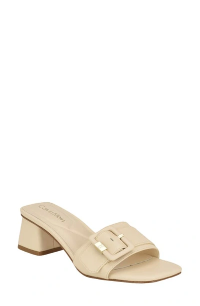 Shop Calvin Klein Ariella Slide Sandal In Ivory