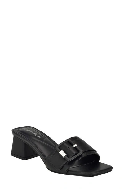 Shop Calvin Klein Ariella Slide Sandal In Black