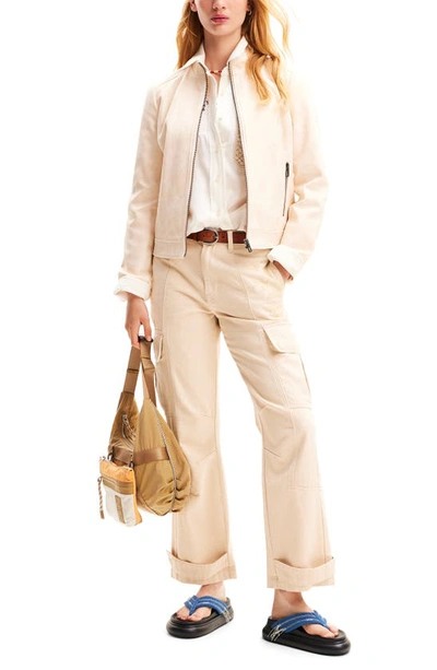 Desigual Chaq Toronto Jacket In Ivory