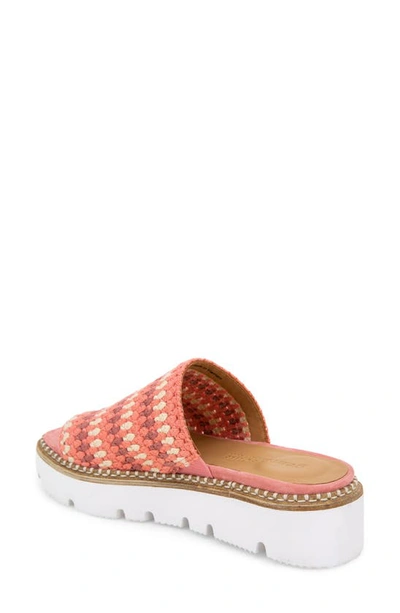 Gentle Souls By Kenneth Cole Lavern Platform Slide Sandal In Poppy Multi Fabric