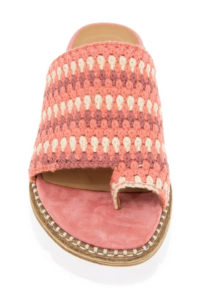 Gentle Souls By Kenneth Cole Lavern Platform Slide Sandal In Poppy Multi Fabric