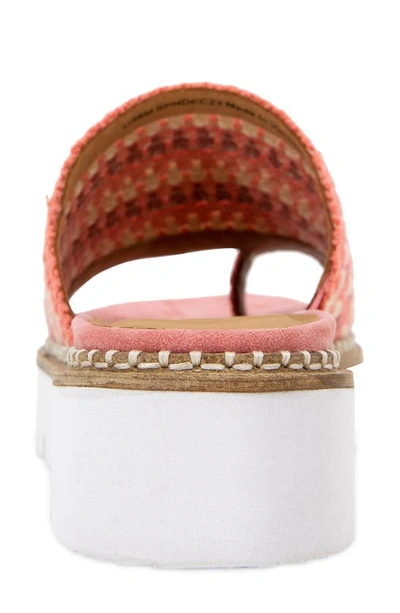 Gentle Souls By Kenneth Cole Lavern Platform Slide Sandal In Poppy Multi Fabric