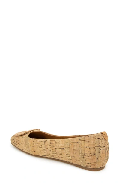 Shop Gentle Souls By Kenneth Cole Sailor Buckle Flat In Natural Cork