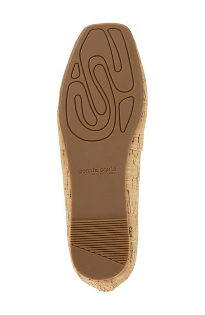 Gentle Souls By Kenneth Cole Sailor Buckle Flat In Natural Cork