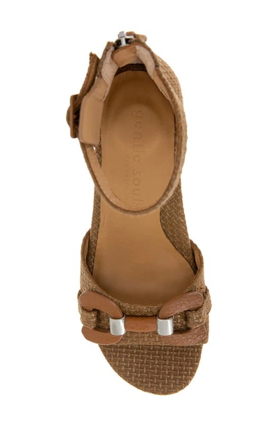 Shop Gentle Souls By Kenneth Cole Iona Bit Ankle Strap Sandal In Luggage Suede