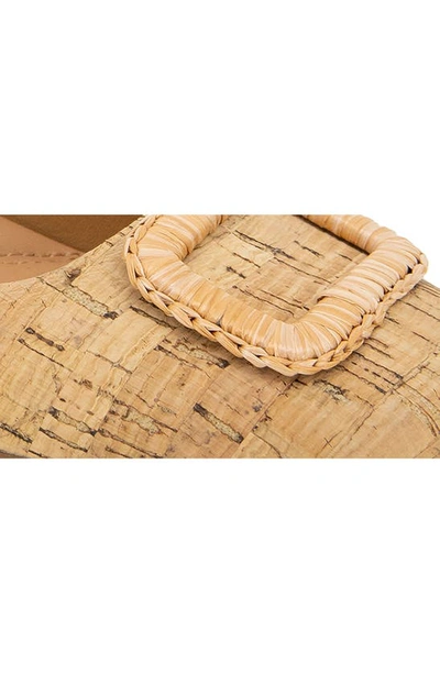 Gentle Souls By Kenneth Cole Sailor Buckle Flat In Natural Cork