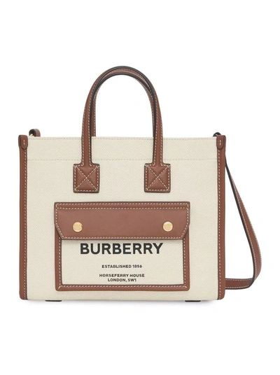 Shop Burberry Totes Bag In Nude & Neutrals