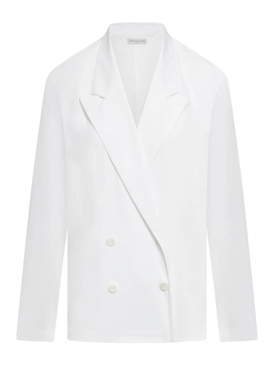 Shop Dries Van Noten Jacket In White