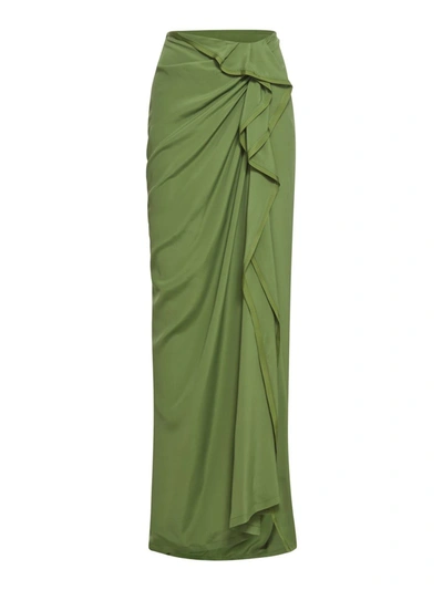 Shop Dries Van Noten Skirt In Green