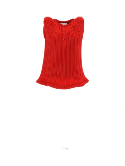 Shop Lanvin Tops In Flame