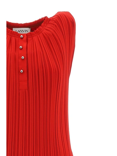 Shop Lanvin Tops In Flame