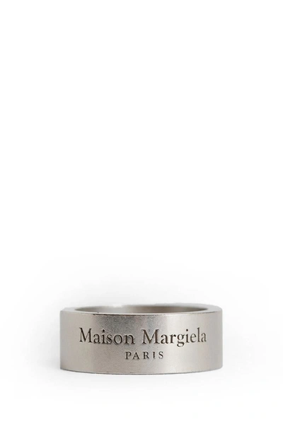 Shop Maison Margiela Rings In Silver