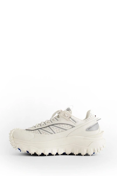 Shop Moncler Sneakers In Off-white