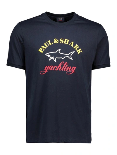 Shop Paul & Shark T-shirts In Blue