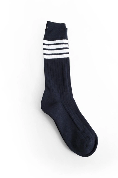 Shop Thom Browne Socks In Blue