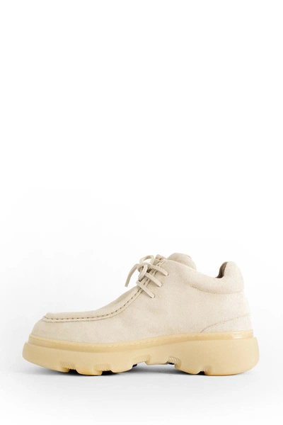 Shop Burberry Lace-ups In Beige