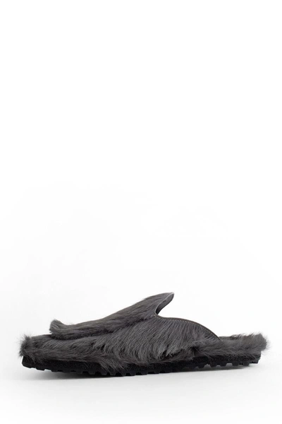 Shop Dries Van Noten Slides In Grey