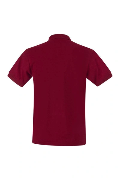 Shop Lacoste Classic Fit Cotton Pique Polo Shirt In Bordeaux