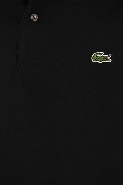 Shop Lacoste Classic Fit Cotton Pique Polo Shirt In Black