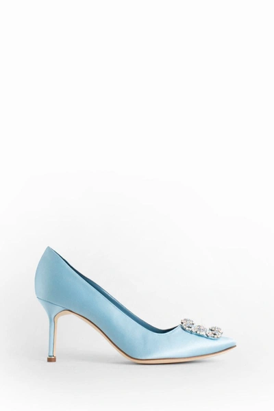 Shop Manolo Blahnik Pumps In Blue