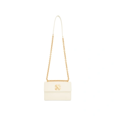 Off-white Jitney 2.0 Flap Leather Chain Shoulder Bag