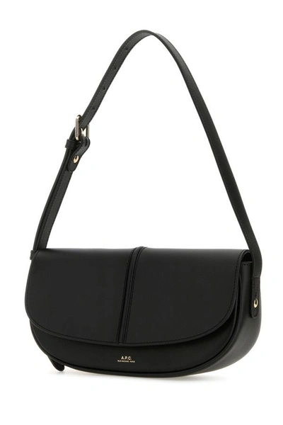 Shop Apc A.p.c. Woman Black Leather Betty Crossbody Bag