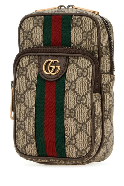Shop Gucci Man Gg Supreme Fabric Mini Ophidia Crossbody Bag In Multicolor