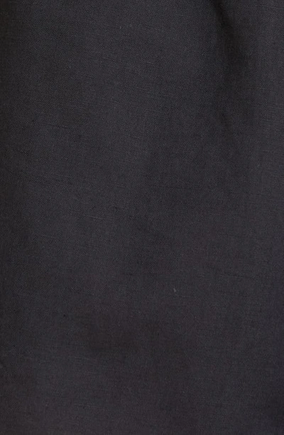 Shop Ulla Johnson Nellie Linen & Cotton Scalloped Shorts In Noir