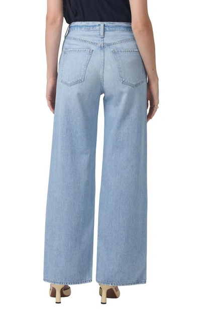 Shop Citizens Of Humanity Paloma Baggy High Waist Organic Cotton Wide Leg Jeans In Moonbeam