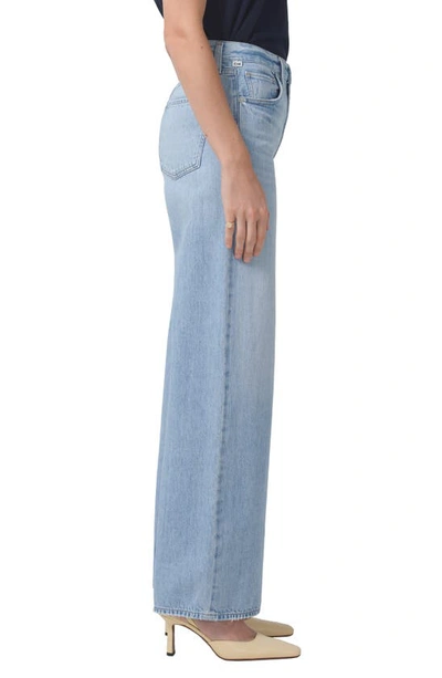 Shop Citizens Of Humanity Paloma Baggy High Waist Organic Cotton Wide Leg Jeans In Moonbeam