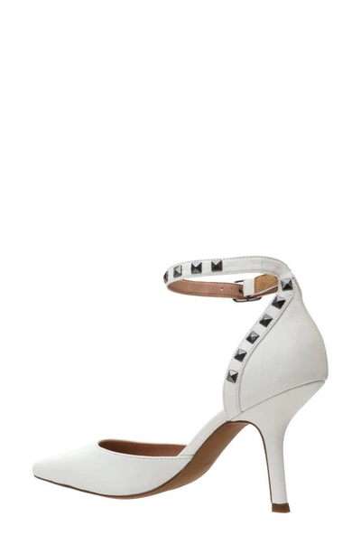 Linea Paolo Yanka Ankle Strap Pump In Eggshell